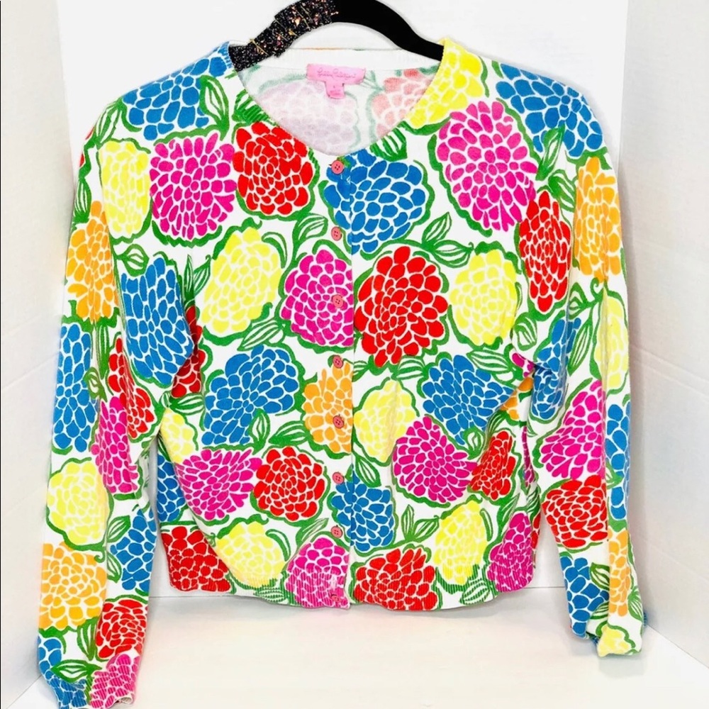Lilly Pulitzer "Paley" Multi Poppy Cardi
